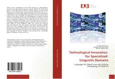 Technological Innovation for Specialized Linguistic Domains kitap kapağı