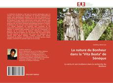 Portada del libro de La nature du Bonheur dans la "Vita Beata" de Sénèque