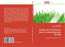 Copertina di Gestion de l'information pour un développement durable