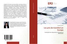 Bookcover of Les prix de transfert en Europe