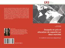 Bookcover of Duopole en prix et allocation de capacité sur deux marchés