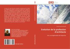 Buchcover von Evolution de la profession d’architecte