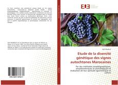 Buchcover von Etude de la diversité génétique des vignes autochtones Marocaines