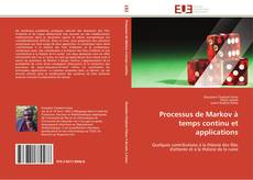 Processus de Markov à temps continu et applications kitap kapağı