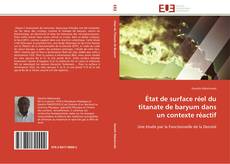 Buchcover von État de surface réel du titanate de baryum dans un contexte réactif