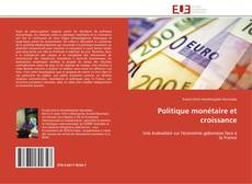 Buchcover von Politique monétaire et croissance