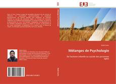Mélanges de Psychologie的封面