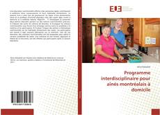 Programme interdisciplinaire pour aînés montréalais à domicile kitap kapağı
