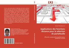 Bookcover of Applications des fonctions distance pour la sélection de portefeuille