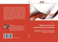 Capa do livro de Théorie de Test des programmes à contraintes 