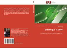 Capa do livro de Bioéthique et CEDH 