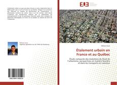 Étalement urbain en France et au Québec kitap kapağı