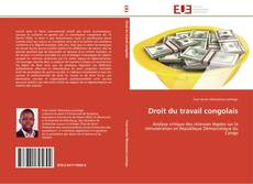 Bookcover of Droit du travail congolais