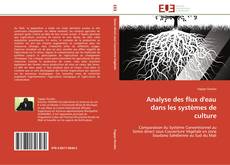 Buchcover von Analyse des flux d'eau dans les systèmes de culture