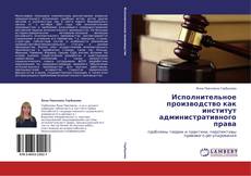 Buchcover von Исполнительное производство как институт административного права