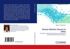 Persian Relative Clauses in HPSG kitap kapağı