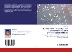 Buchcover von Generalized Metric Spaces and Networks and Differential Equations