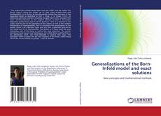 Portada del libro de Generalizations of the Born-Infeld model and exact solutions