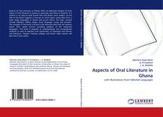 Capa do livro de Aspects of Oral Literature in Ghana 