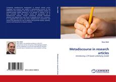 Bookcover of Metadiscourse in research articles