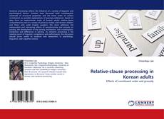 Bookcover of Relative-clause processing in Korean adults