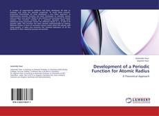 Buchcover von Development of a Periodic Function for Atomic Radius