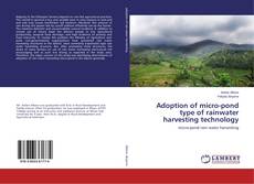 Buchcover von Adoption of micro-pond type of rainwater harvesting technology