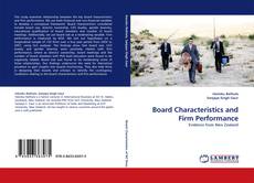 Buchcover von Board Characteristics and Firm Performance