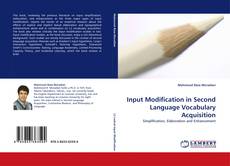 Capa do livro de Input Modification in Second Language Vocabulary Acquisition 