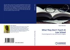 Couverture de What They Don''t Teach At Law School