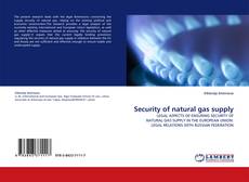 Couverture de Security of natural gas supply