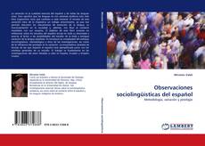 Buchcover von Observaciones sociolingüísticas del español