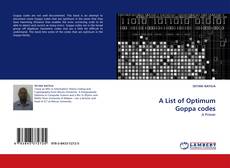 Buchcover von A List of Optimum Goppa codes
