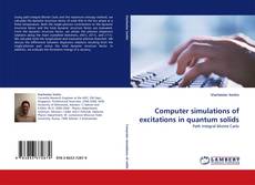 Computer simulations of excitations in quantum solids kitap kapağı