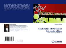 Capa do livro de Legitimate Self-Defence in International Law 