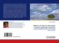 Capa do livro de Effects of rape on Rwandan women genocide survivors 