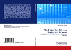 Buchcover von The Distinction Between Saying and Showing