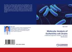 Capa do livro de Molecular Analysis of Escherichia coli strains 