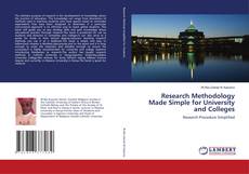 Capa do livro de Research Methodology Made Simple for University and Colleges 