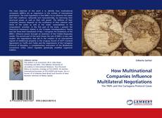 How Multinational Companies Influence Multilateral Negotiations kitap kapağı