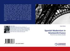Capa do livro de Spanish Modernism in Nineteenth-France 