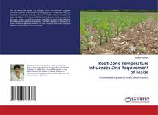 Buchcover von Root-Zone Temperature Influences Zinc Requirement of Maize
