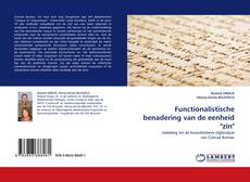 Couverture de Functionalistische benadering van de eenheid "zin"