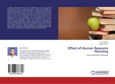 Couverture de Effect of Human Resource Planning