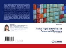 Human Rights defenders and Fundamental Freedoms kitap kapağı
