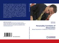 Capa do livro de Personality Correlates of Dissociation 