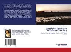 Bookcover of Water availability and distribution in Africa