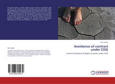 Capa do livro de Avoidance of contract under CISG 