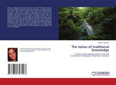 The status of traditional knowledge kitap kapağı