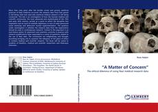 Portada del libro de “A Matter of Concern”